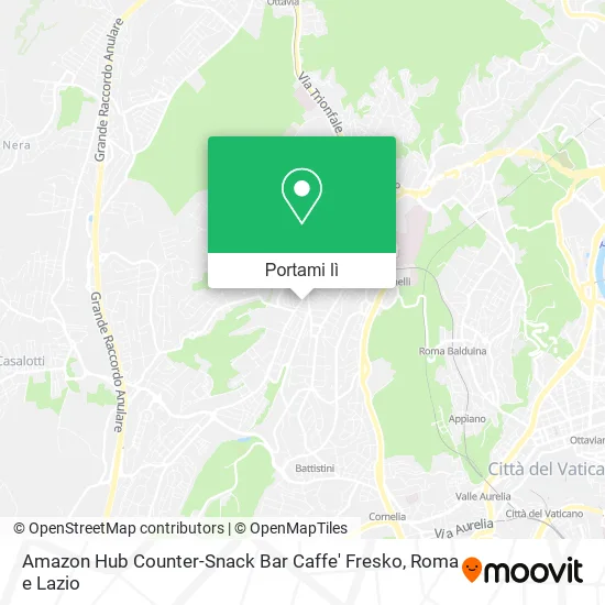 Mappa Amazon Hub Counter-Snack Bar Caffe' Fresko