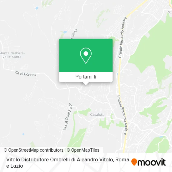Mappa Vitolo Distributore Ombrelli di Aleandro Vitolo