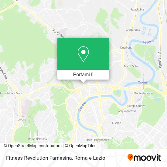 Mappa Fitness Revolution Farnesina