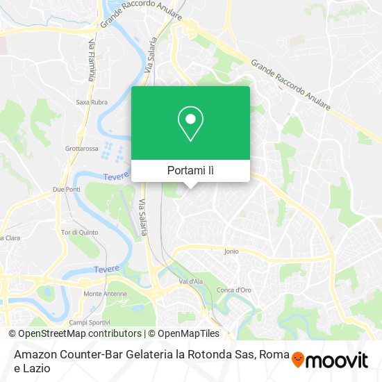 Mappa Amazon Counter-Bar Gelateria la Rotonda Sas