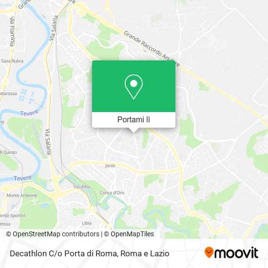 Mappa Decathlon C/o Porta di Roma