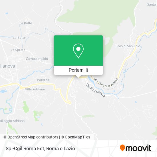 Mappa Spi-Cgil Roma Est
