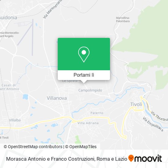 Mappa Morasca Antonio e Franco Costruzioni