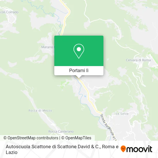 Mappa Autoscuola Scattone di Scattone David & C.