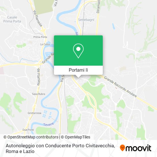 Mappa Autonoleggio con Conducente Porto Civitavecchia