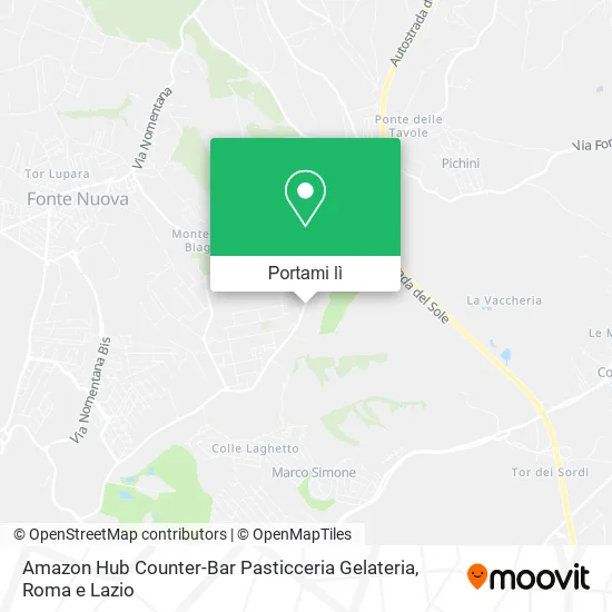 Mappa Amazon Hub Counter-Bar Pasticceria Gelateria