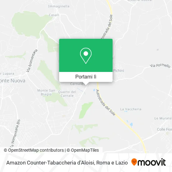 Mappa Amazon Counter-Tabaccheria d'Aloisi