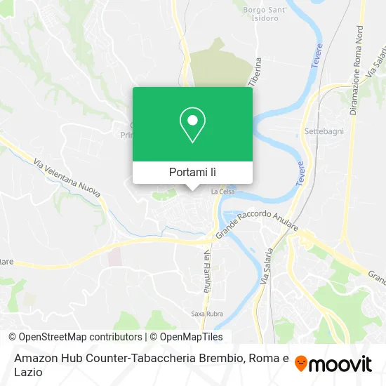 Mappa Amazon Hub Counter-Tabaccheria Brembio