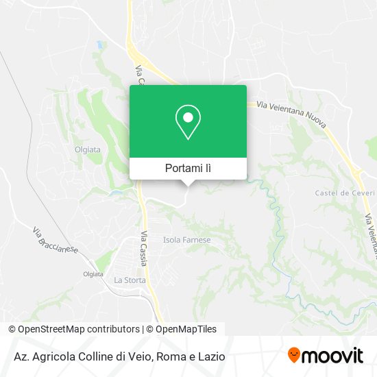 Mappa Az. Agricola Colline di Veio