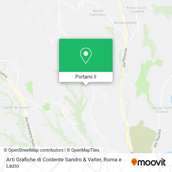 Mappa Arti Grafiche di Coidente Sandro & Valter