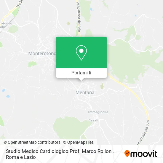 Mappa Studio Medico Cardiologico Prof. Marco Rolloni