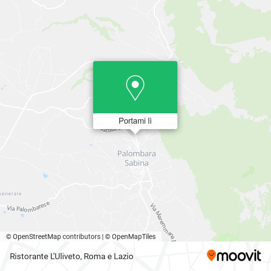 Mappa Ristorante L'Uliveto