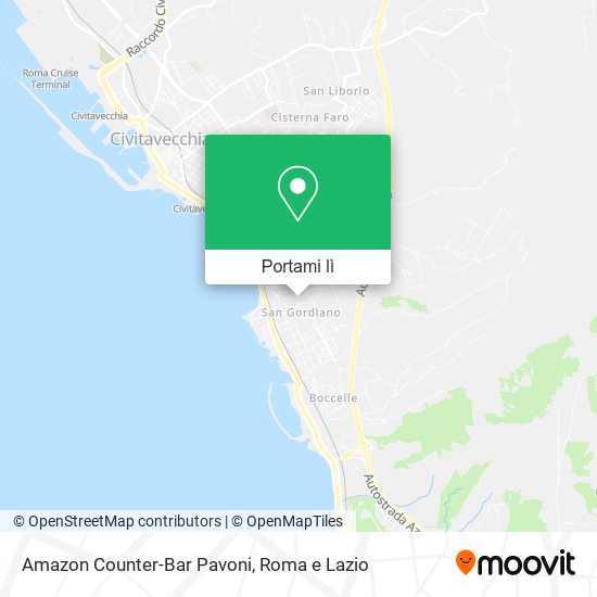 Mappa Amazon Counter-Bar Pavoni