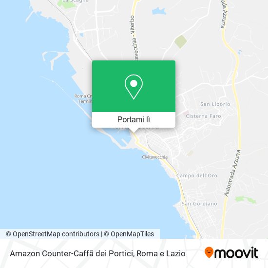 Mappa Amazon Counter-Caffã dei Portici