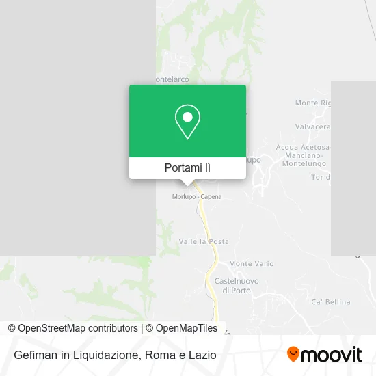 Mappa Gefiman in Liquidazione