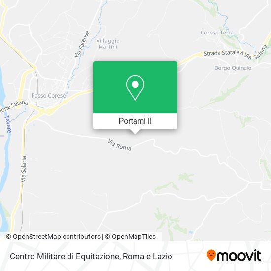 Mappa Centro Militare di Equitazione