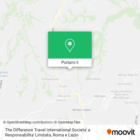 Mappa The Difference Travel International Societa' a Responsabilita' Limitata