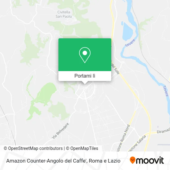 Mappa Amazon Counter-Angolo del Caffe'