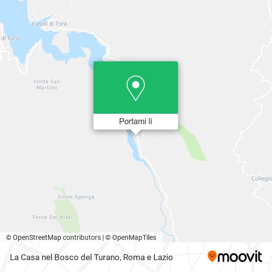 Mappa La Casa nel Bosco del Turano