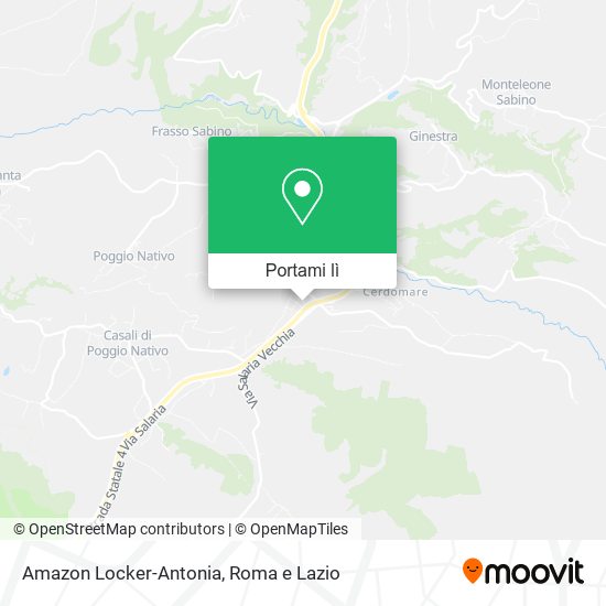Mappa Amazon Locker-Antonia