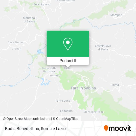 Mappa Badia Benedettina