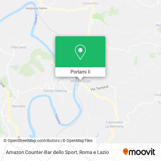 Mappa Amazon Counter-Bar dello Sport