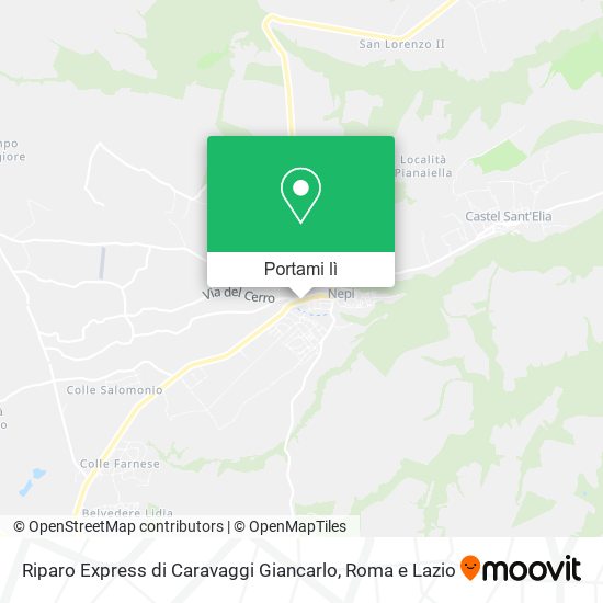 Mappa Riparo Express di Caravaggi Giancarlo