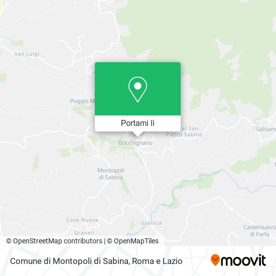 Mappa Comune di Montopoli di Sabina