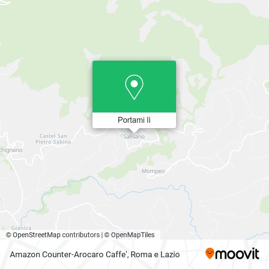 Mappa Amazon Counter-Arocaro Caffe'