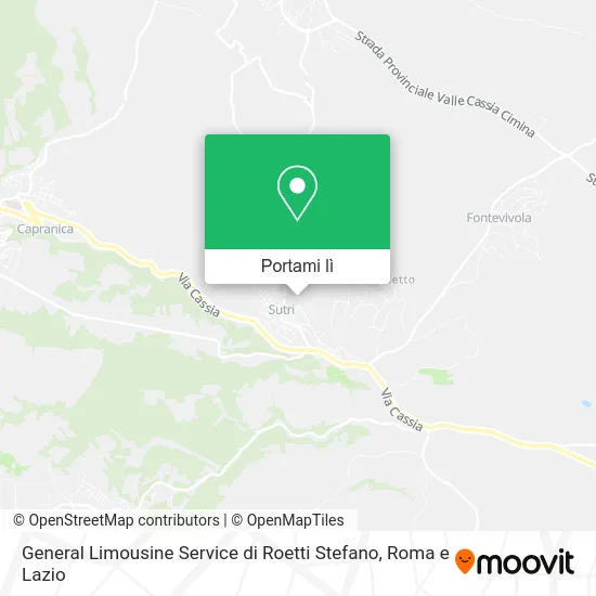 Mappa General Limousine Service di Roetti Stefano
