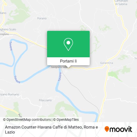 Mappa Amazon Counter-Havana Caffe di Matteo