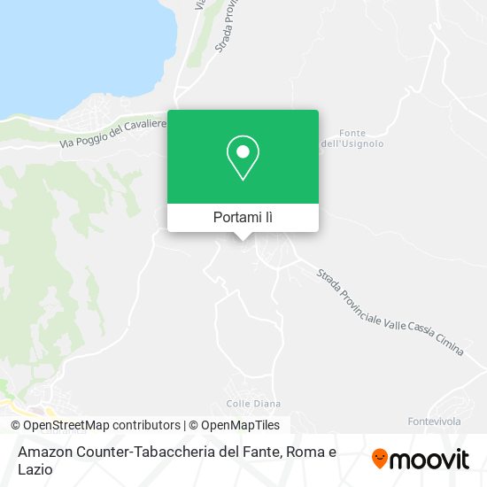 Mappa Amazon Counter-Tabaccheria del Fante