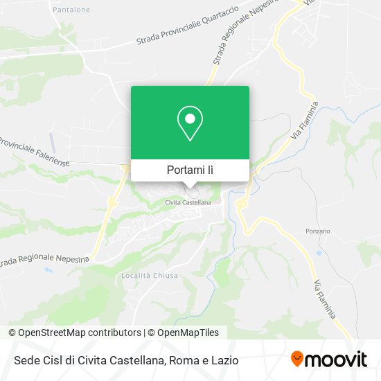 Mappa Sede Cisl di Civita Castellana