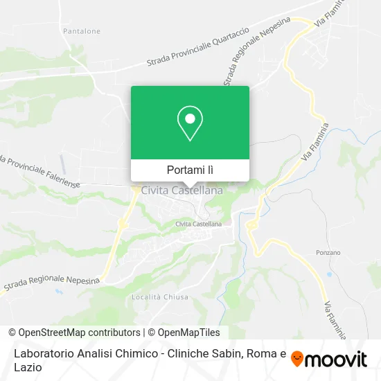 Mappa Laboratorio Analisi Chimico - Cliniche Sabin