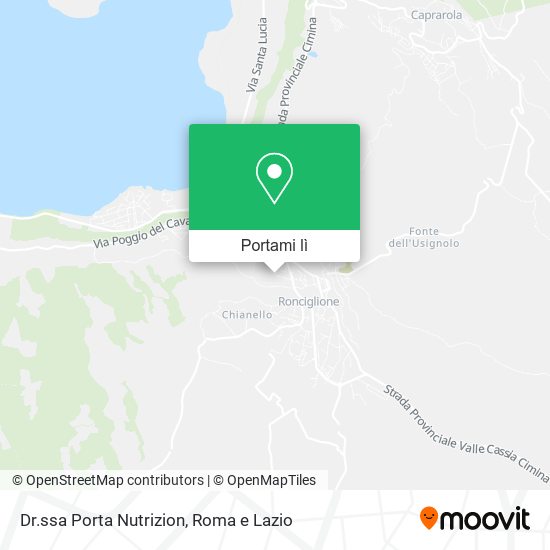 Mappa Dr.ssa Porta Nutrizion