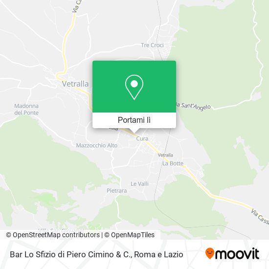 Mappa Bar Lo Sfizio di Piero Cimino & C.