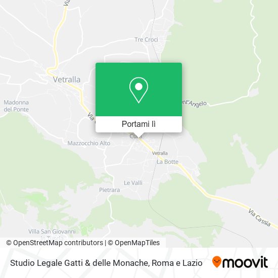 Mappa Studio Legale Gatti & delle Monache
