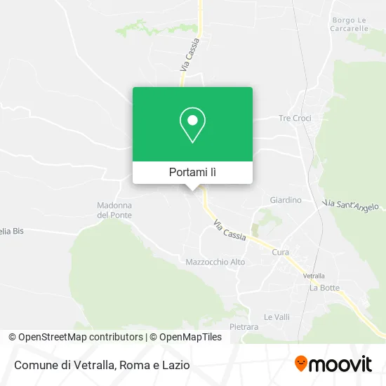 Mappa Comune di Vetralla