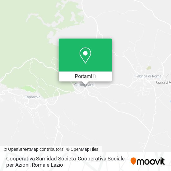 Mappa Cooperativa Samidad Societa' Cooperativa Sociale per Azioni