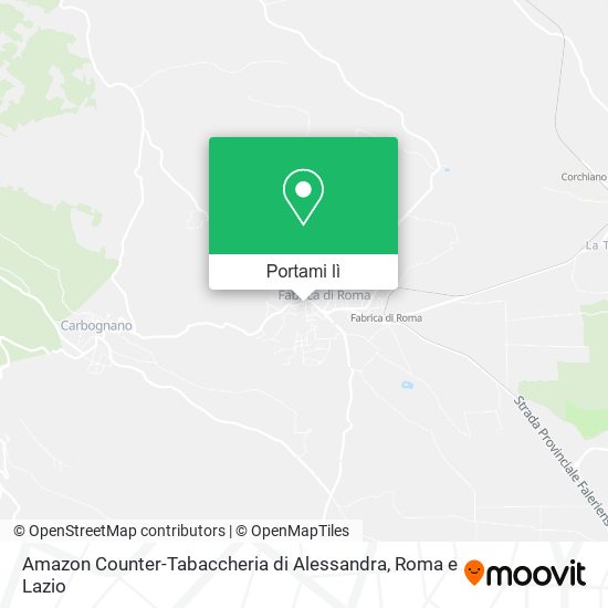 Mappa Amazon Counter-Tabaccheria di Alessandra