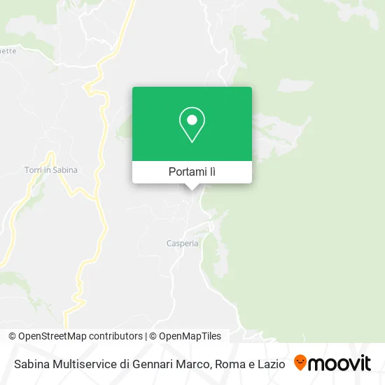 Mappa Sabina Multiservice di Gennari Marco
