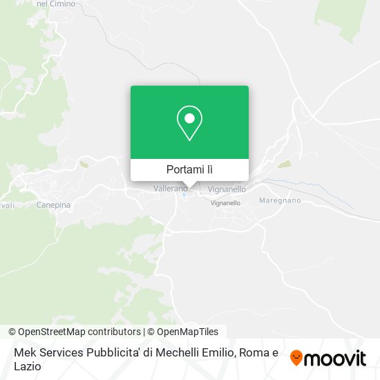 Mappa Mek Services Pubblicita' di Mechelli Emilio