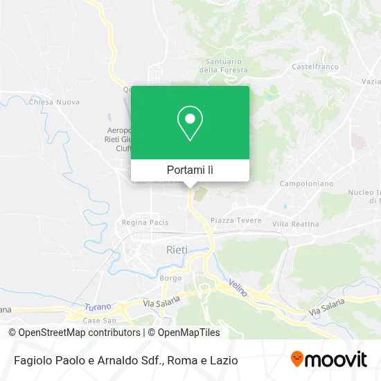 Mappa Fagiolo Paolo e Arnaldo Sdf.