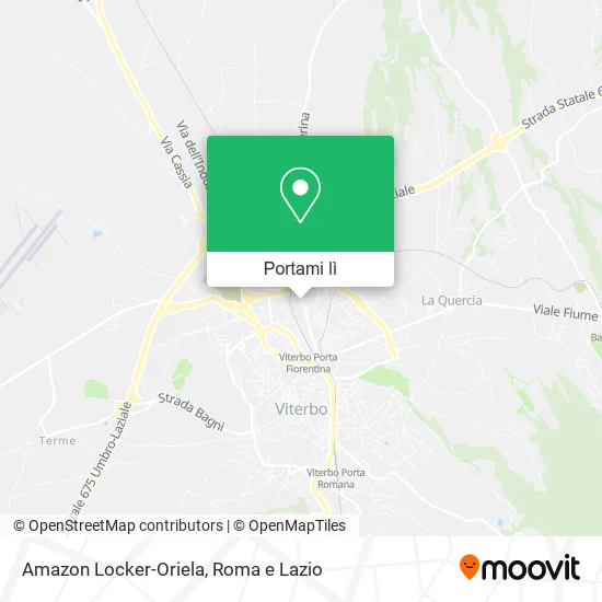 Mappa Amazon Locker-Oriela