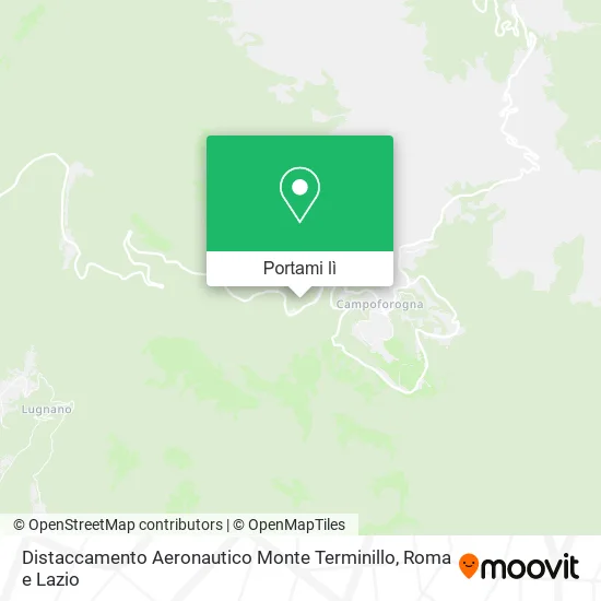 Mappa Distaccamento Aeronautico Monte Terminillo