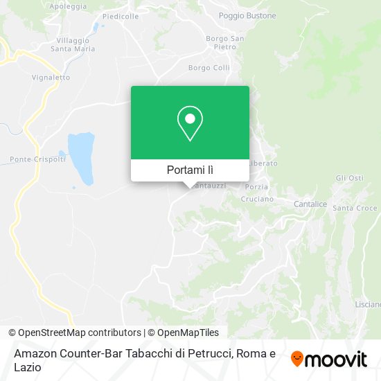 Mappa Amazon Counter-Bar Tabacchi di Petrucci