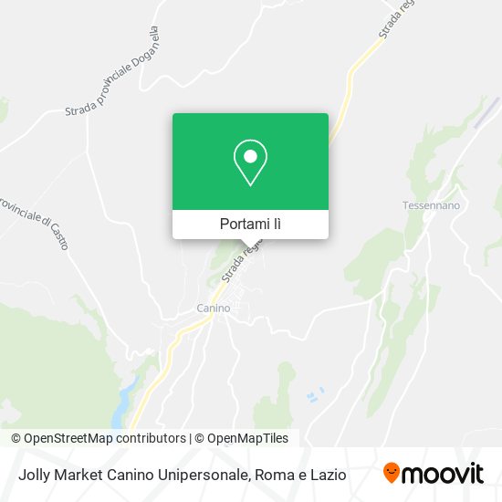 Mappa Jolly Market Canino Unipersonale