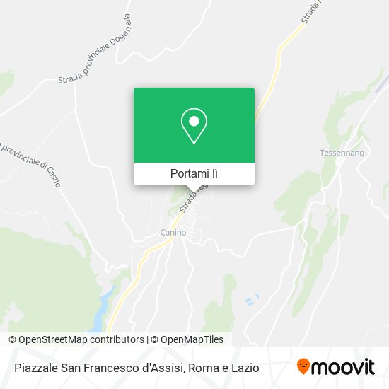 Mappa Piazzale San Francesco d'Assisi