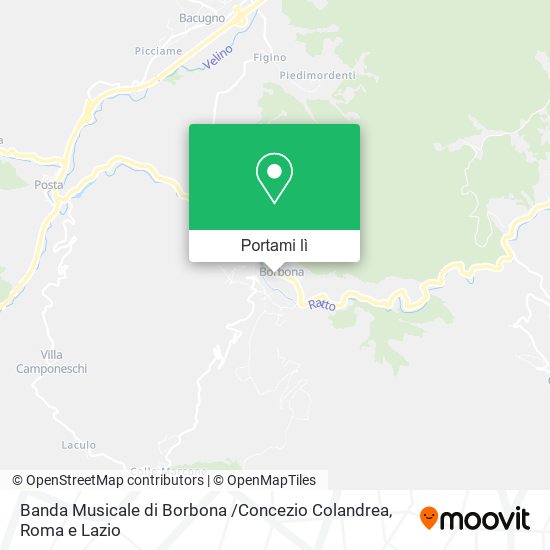 Mappa Banda Musicale di Borbona /Concezio Colandrea