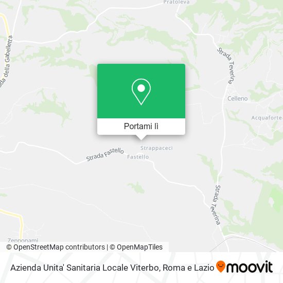 Mappa Azienda Unita' Sanitaria Locale Viterbo